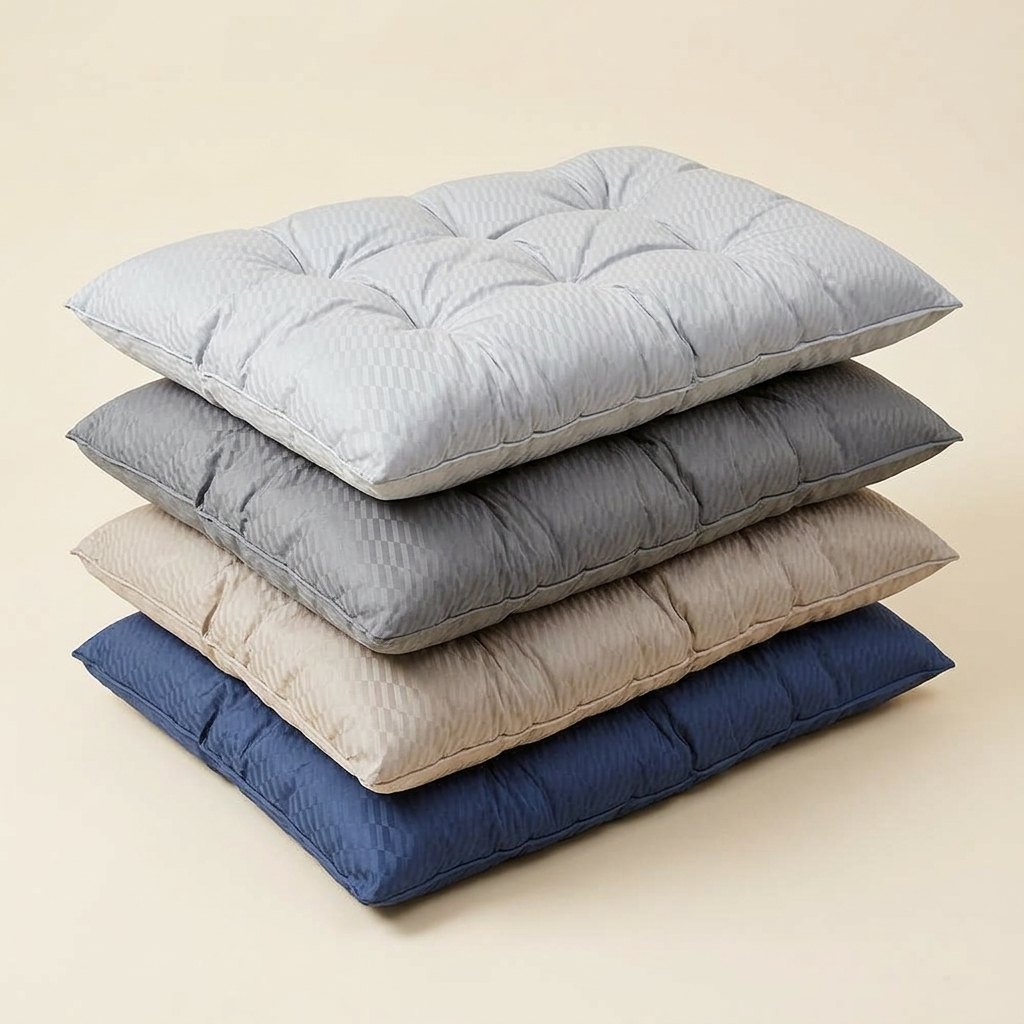 Soft Reversible Pet Calming Dog Bed Mat in Light Grey, Grey, Beige and Blue