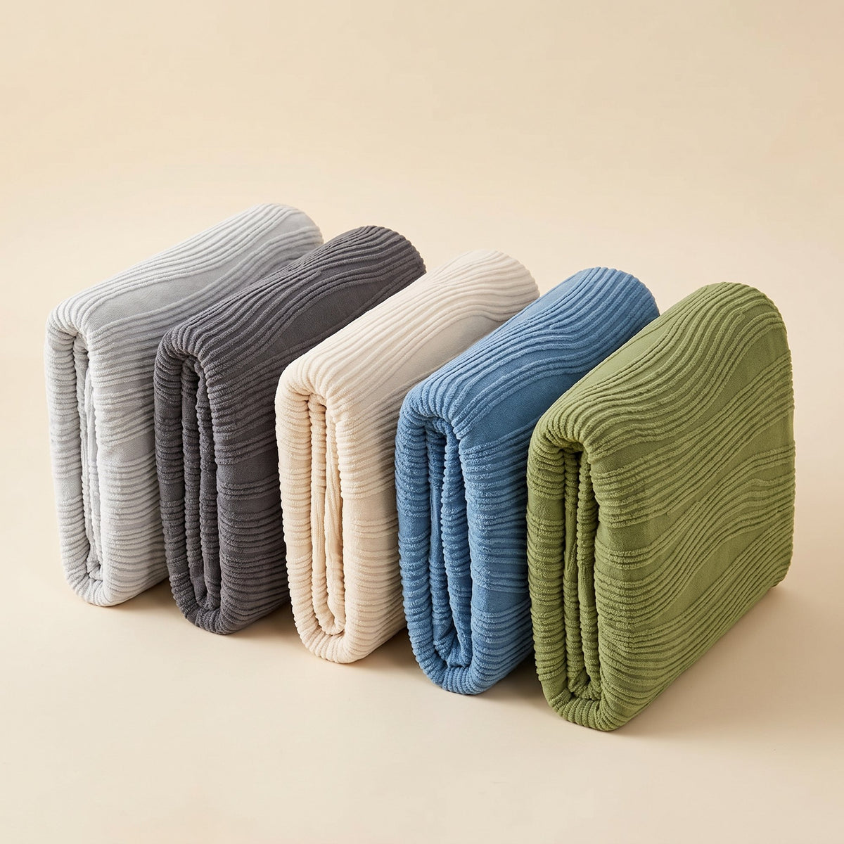 Stretch jacquard pet sofa cover colour options – light grey, dark grey, beige, blue and green