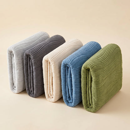 Stretch jacquard pet sofa cover colour options – light grey, dark grey, beige, blue and green